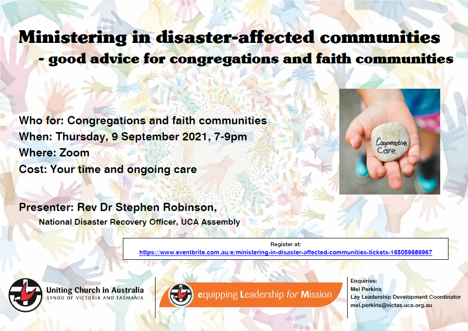 Ministering in disaster-affected communities | Uniting Church Tasmania